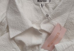 (40/L) Eksklzuywna, długa, biała koszula biznesowa z Londynu/ NOWA