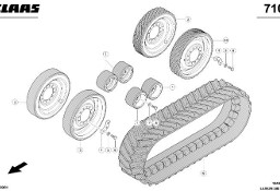 Claas Lexion 580 - koło gąsienicy napędu małe 0007500240