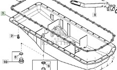 John Deere 6068HLA73 6920 6920S Słupek Blok Kompletny CZĘŚCI RE528734