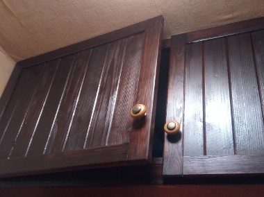 Fronty, drzwiczki drewniane z uchwytami, Mahoń, 4 szt.-1