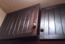 Fronty, drzwiczki drewniane z uchwytami, Mahoń, 4 szt.