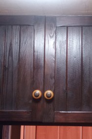 Fronty, drzwiczki drewniane z uchwytami, Mahoń, 4 szt.-2