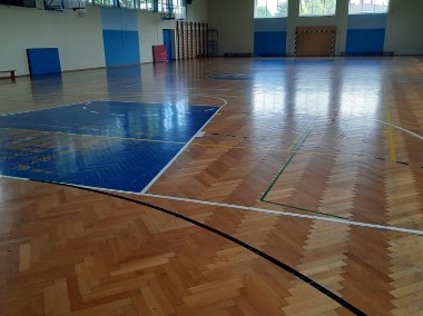 Renowacja podłogi sportowej . Renowacja parkietu hali sportowej.-1