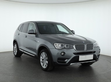 BMW X3 II (F25) , Salon Polska, Serwis ASO, 190 KM, Automat, VAT 23%, Skóra,-1