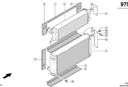 Claas Lexion 560 CHŁODNICA WODY 0007962292 (Silnik cat 3126b; układ chłodzenia)