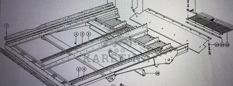 Blacha prowadzącą Claas Mega 370-340 Nr kat. 000 647 011 1 Nr kat. 000 647 011 1-1