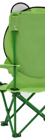 vidaXL Krzesełka ogrodowe dla dzieci, 2 szt., zielone, tkanina 48106-4