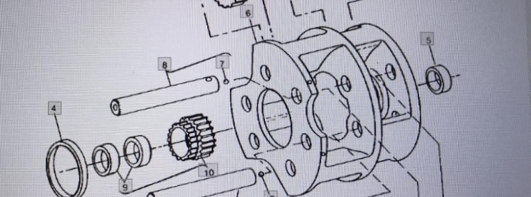 John Deere R71578/wałek zębaty/John Deere 4555/4755/4955-1