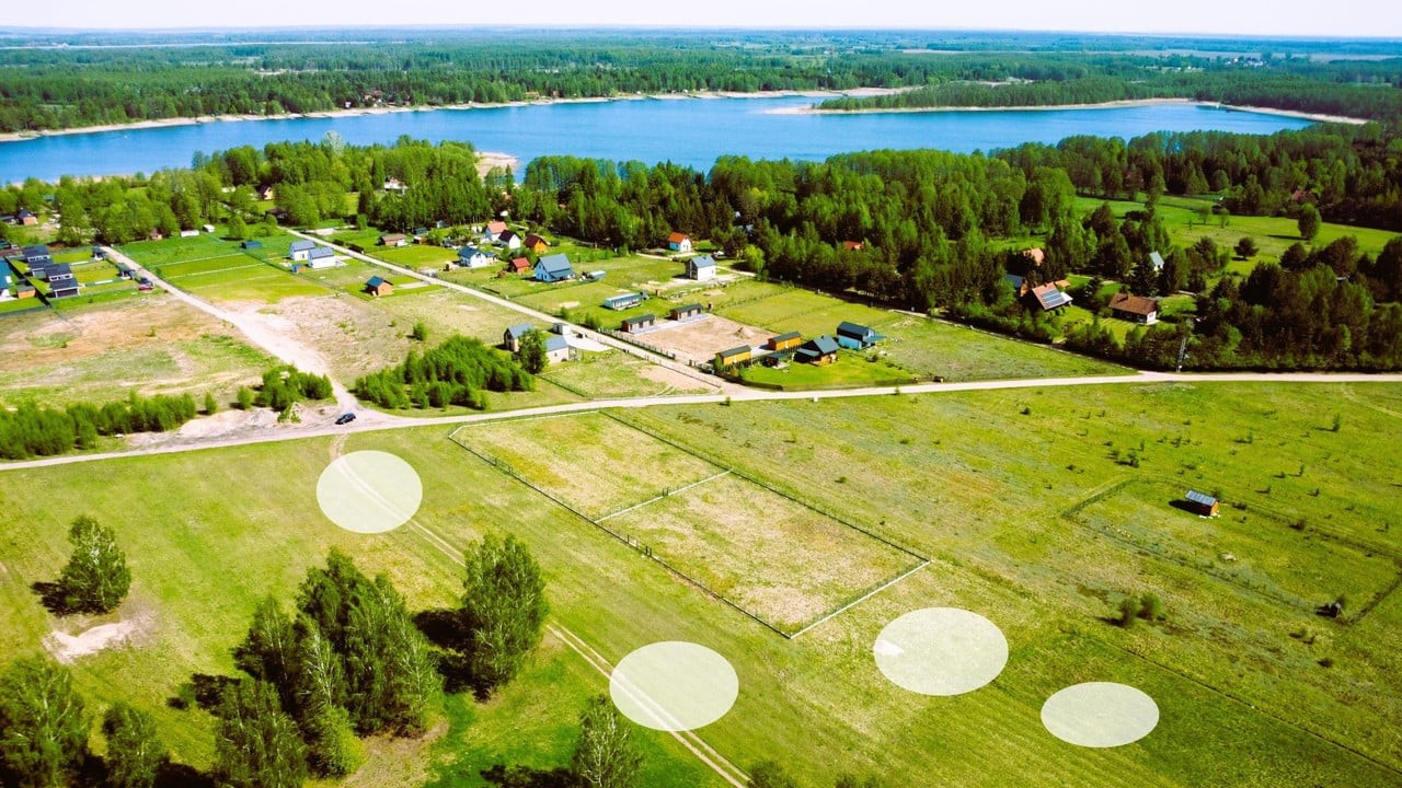 DZIAŁKI REKREACYJNE NAD JEZIOREM ROŚ - Widok 3