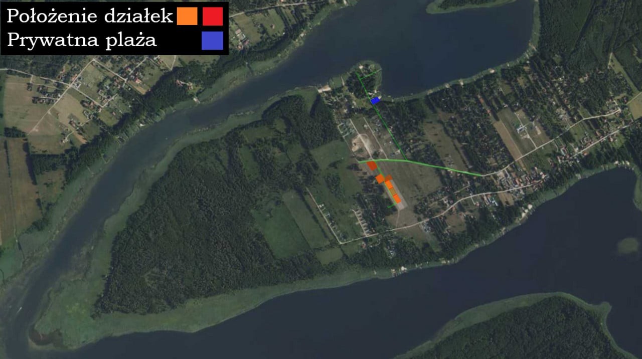 DZIAŁKI REKREACYJNE NAD JEZIOREM ROŚ - Widok 5