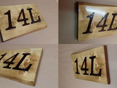 numer na dom 30cm z drewna tablica drewniana szyld drewniany tabliczka adresowa -1