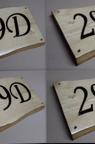 numer na dom 30cm z drewna tablica drewniana szyld drewniany tabliczka adresowa -2