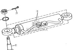 John Deere 7600 7700 7800 Siłownik Hydrauliczny RE49608 RE158114
