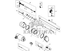 John Deere 9470RX - Zespół przewodów rozgałężnych zbiornika DEF DZ118672 (Silnik)