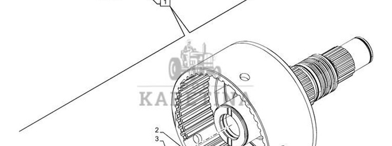 New Holland T6070 Wałek 166.4mm od 87585033-1
