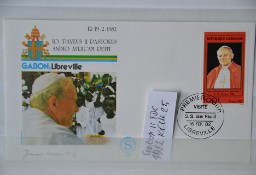 Papież Jan Paweł II Gabon II  FDC Wg Ks Chr 25