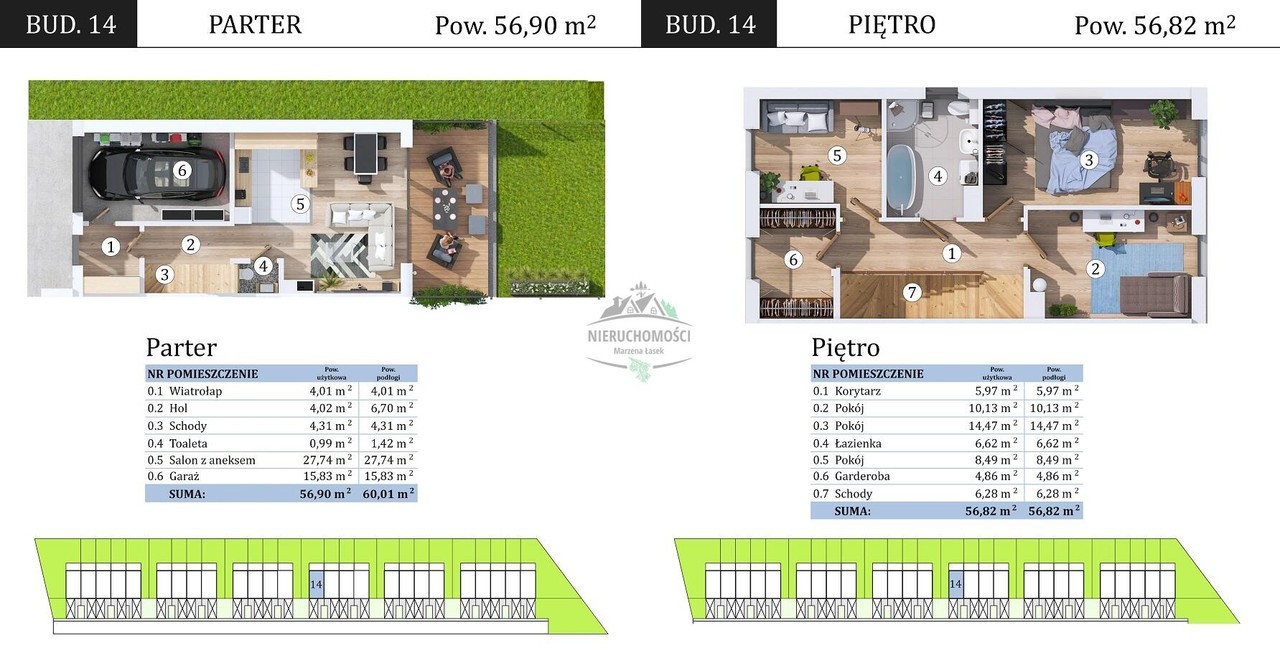 114 m²+28 m² poddasza, salon od południa, działka narożna - Więcej