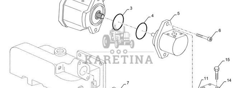New Holland T6010 T6090 T6070 Pompa hydrauliczna 16.76 cc 87603409-1