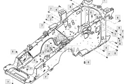 John Deere 9420RX 9470RX 9520RX 9620RX Rama Głowna RE587772 RE578507