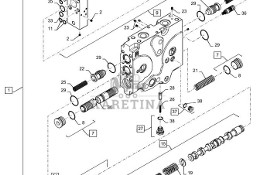 New Holland T6090 T6070 Regen zawor hydr aux main cch, magnum 47735819R