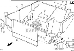 Claas Lexion 600 DOLNA CZĘŚĆ ZBIORNIKA ZIARNA 0007936411 (Zbiornik ziarna-część dolna)