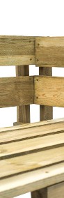 vidaXL Ogrodowa ławka narożna z palet, drewno44695-3