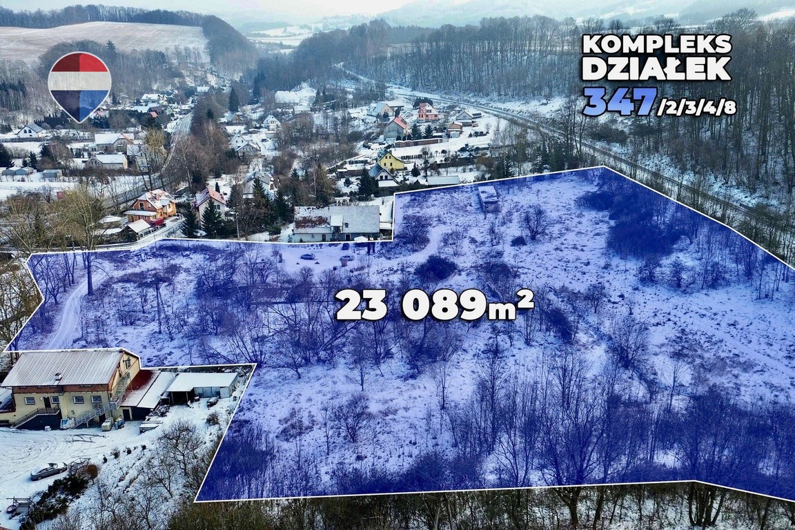 Na sprzedaż działka budowlana - 23.089 m² - Więcej