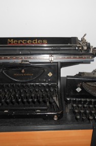 Zabytkowa maszyna do pisania Mercedes - czcionki polskie i cyrylica-2