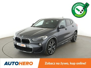 BMW X2 20d M-Sport X Panorama Navi Tempomat Grzane Sporty Skóra HUD LED PDC