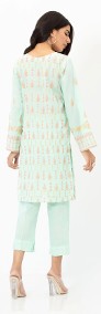 Nowa indyjska tunika kameez M 38 miętowa wzór orient boho bohemian hippie-3