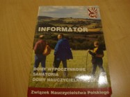 Domy wypoczynkowe, sanatoria; dla nauczycieli. ZNP ;  INFORMATOR  