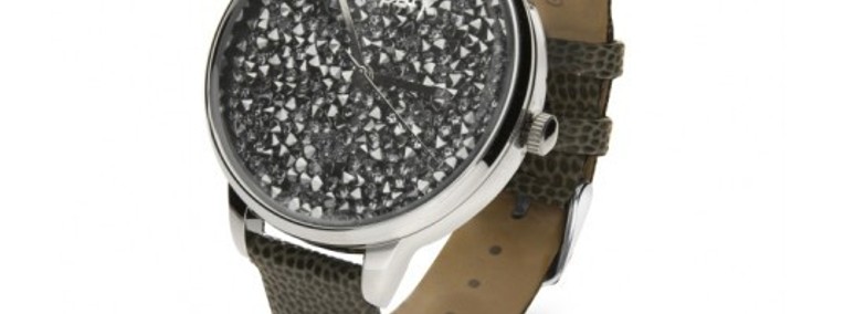 Zegarek damski z kryształami Swarovski CRONO GREY-1
