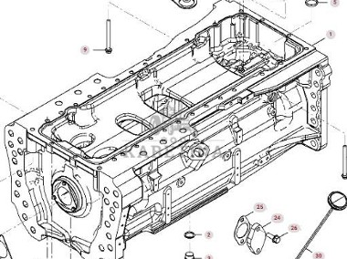 Fendt 936 Gen 7 Silnik D1556LE523 Miska Olejowa H218PF150163A CZĘŚCI-1