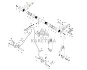 Valtra N141 - tylny TUZ - ramię podnośnika prawe V37723100