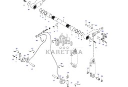 Valtra N141 - tylny TUZ - ramię podnośnika prawe V37723100