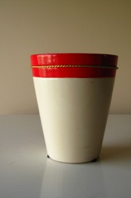 Ceramiczne naczynko osłonka na doniczkę z serduszkiem wazon – Walentynki -2