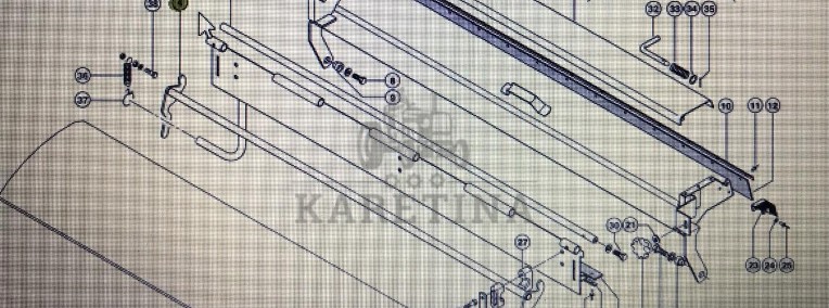CLAAS 00 0757 517 2/Claaas Lexion dżwignia napinacza - 580 560-540 460-440 770-760 670-640-1