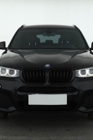 BMW X3 II (F25) , Salon Polska, Serwis ASO, 190 KM, Automat, Skóra, Navi,-2