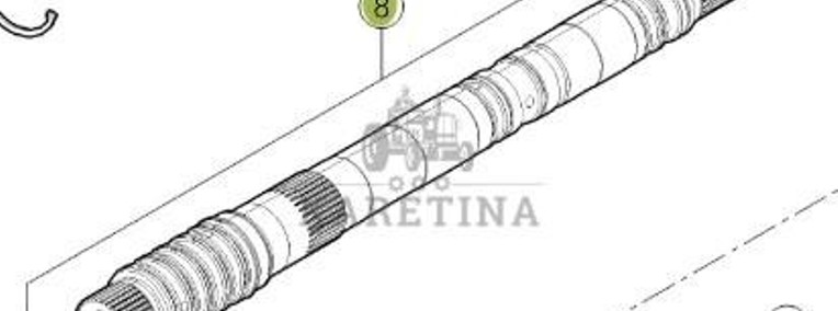 Claas Axion 870 Wałek Przekładni Skrzyni Biegów 0011708640 00 1170 864 0-1