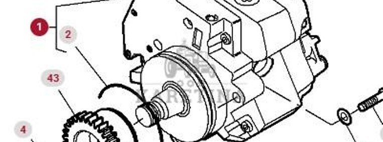 Massey Ferguson 8480 Pompa Wody CZĘŚCI 903100050021-1