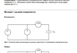 "Wyznaczanie ładunku kondensatora z krzywej naładowania" - Sprawozdanie