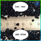 Granulat gumowy 2-4mm SBR EPDM, RUBBER GRANULES