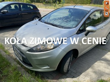 Ford Fiesta VII Benzyna, 2 kpl. kół, Isofix, klimatyzacja ok, Aux, nowe hamulce-1