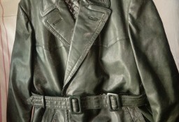 płaszcz skórzany wojskowy niemiecki  SS gestapo wermacht oficerski męski 