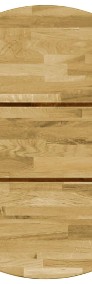 vidaXL Okrągły blat do stolika z litego drewna dębowego, 23 mm, 400 mm245981-3
