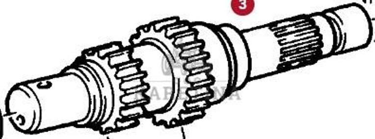 Fendt Favorit 514 Wał Wałek WOM CZĘŚCI 514100220270-1