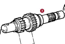 Fendt Favorit 514 Wał Wałek WOM CZĘŚCI 514100220270