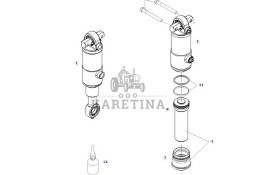 Fendt 414 Vario - siłownik hydrauliczny G404300050010