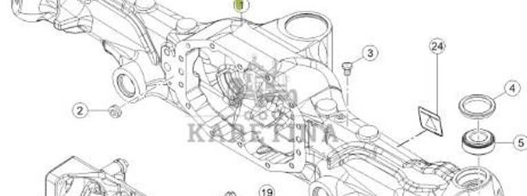 Claas AXION 810 850 870 Korpus Obudowa Przedniej Osi CZĘŚCI 0011718640 00 1171 864 0-1