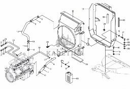 Krone Big M II - rama chłodnicy 002316201